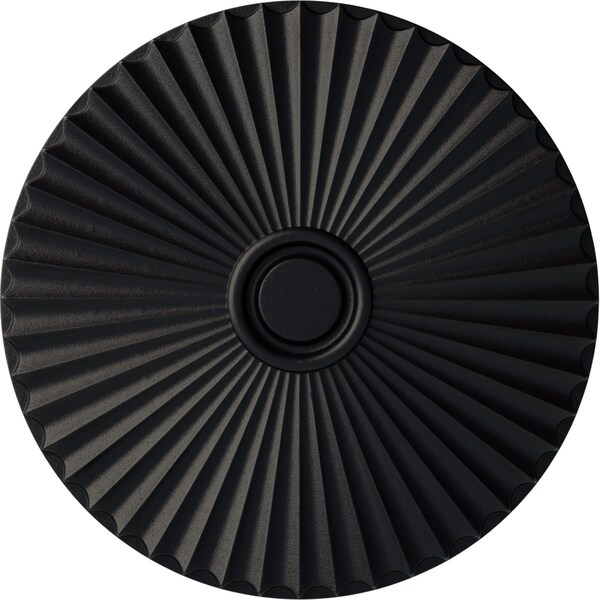 Ekena Millwork Shakuras Ceiling Medallion (For Canopies up to 5 1/2"), Hand-Painted Steel Gray, 29 1/2"OD x 2"P CM30SHSGS - main